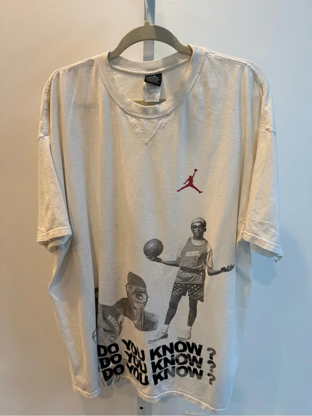 Vintage Nike Jordan Crewneck Tee Black Tag Mars Blackman Spike Lee Do You Know?